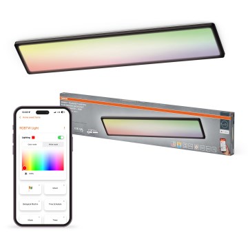 Osram - LED RGBW Regulējams griestu gaismeklis SMART+ PLANON LED/40W/230V 2800-6500K 98x20 cm Wi-Fi IP54 melns