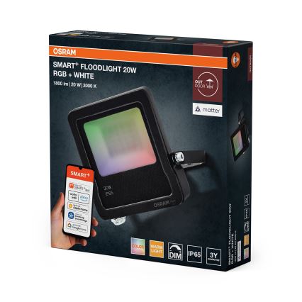 Osram - LED RGBW dimējams prožektors SMART+ FLOODLIGHT LED/20W/230V IP65 Wi-Fi