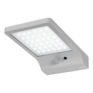 Osram - LED saules sienas gaismeklis ar sensoru DOORLED LED/3W/3,3V 2000 mAh IP44 sudraba