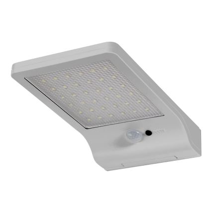 Osram - LED saules sienas gaismeklis ar sensoru DOORLED LED/3W/3,3V 2000 mAh IP44 sudraba