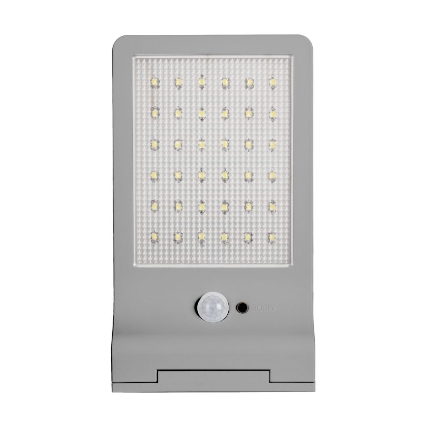 Osram - LED saules sienas gaismeklis ar sensoru DOORLED LED/3W/3,3V 2000 mAh IP44 sudraba