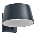 Osram - LED saules sienas gaismeklis ar sensoru ENDURA STYLE LED/10,1W/4,2V 2000 mAh IP54 antracīts