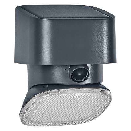 Osram - LED saules sienas gaismeklis ar sensoru ENDURA STYLE LED/10,3W/4,2V 2000 mAh IP54 antracīts