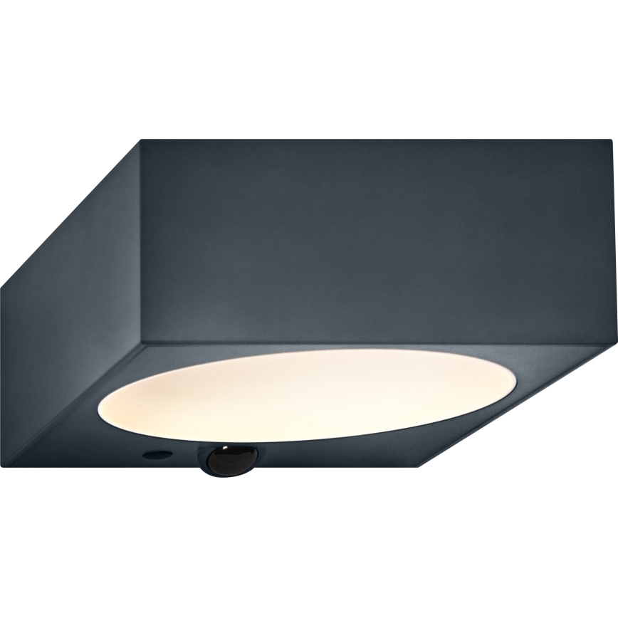 Osram - LED saules sienas gaismeklis ar regulējamu spilgtumu un sensoru ENDURA STYLE LED/10,7W/4,2V 2000 mAh IP65 antracīts