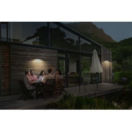 Osram - LED saules sienas gaismeklis ar sensoru ENDURA STYLE LED/12,4W/4,2V 2000 mAh IP54 antracīts