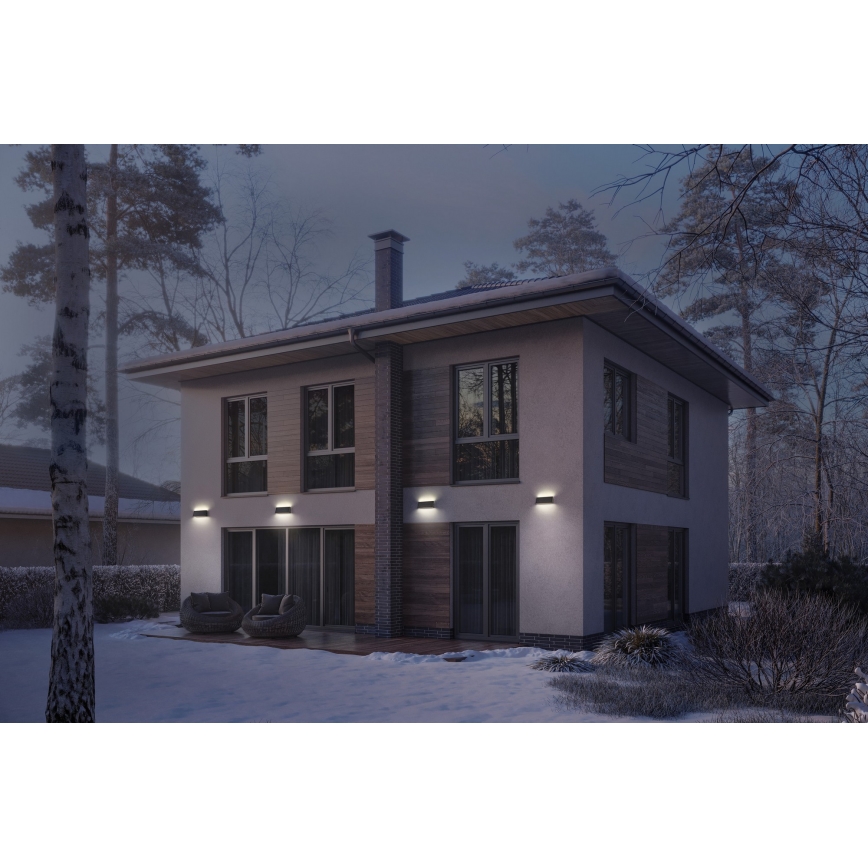 Osram - LED regulējams saules sienas gaismeklis ENDURA STYLE LED/7,1W/4,2V 2000 mAh IP44 antracīts