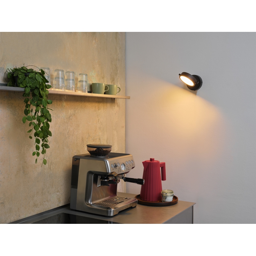 Osram - LED sienas gaismeklis DECOR PUCK LED/11W/230V melns