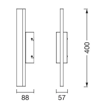 Osram - LED aptumšojams spoguļa apgaismojums ORBIS MIRROR LED/6,8W/230V 40 cm 3000/4000K IP44 spīdīgs hroms