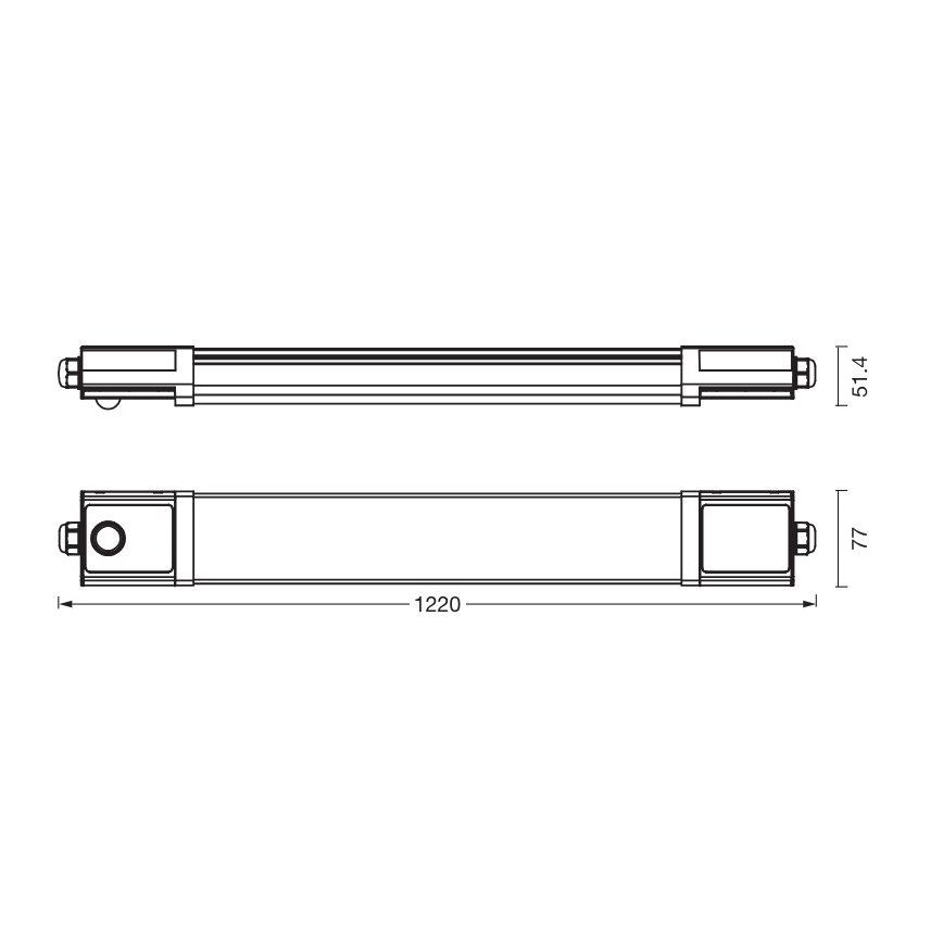 Osram - LED tehniskais fluorescējošais gaismeklis ar tumšanas un kustības sensoru SUBMARINE LED/36W/230V 122 cm IP65