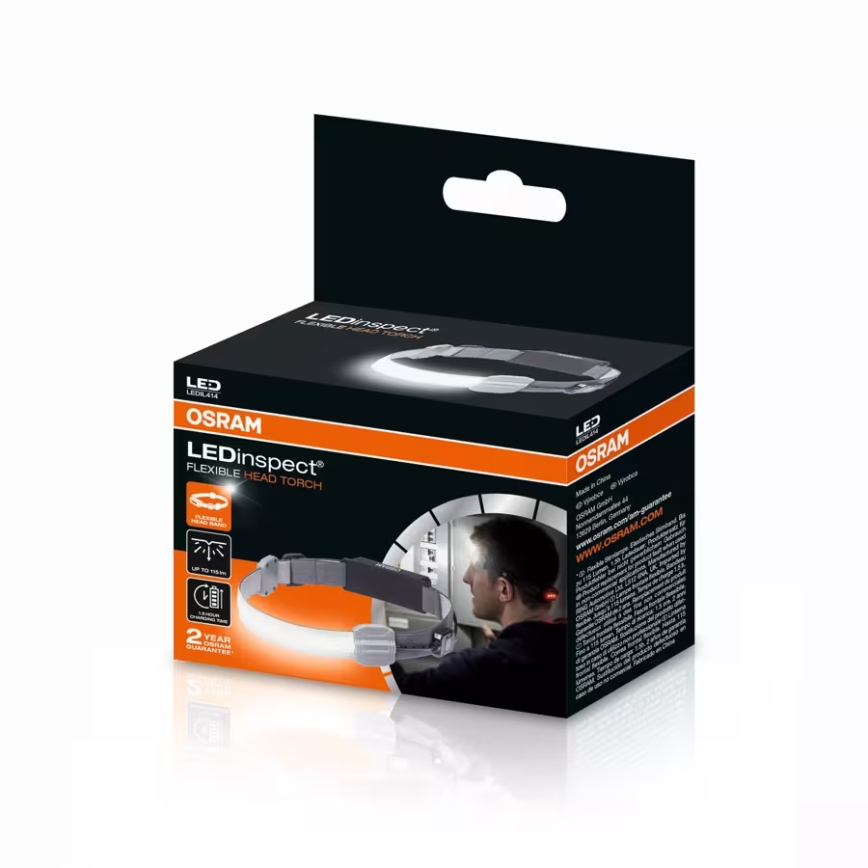 Osram - LED ar regulējamu spilgtumu uzlādējamais galvas lukturis LEDINSPECT LED/3W/3,7V IP42 1000 mAh