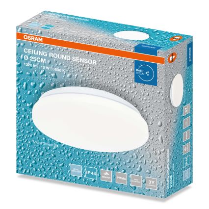 Osram - LED vannas istabas griestu gaismeklis CEILING ROUND LED/12W/230V 6500K Ø 26 cm IP44 balts