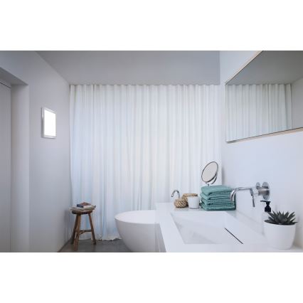 Osram - LED vannasistabas griestu gaismeklis ORBIS DISC, LED 22W, 230V, 3000/4000K, 30×30 cm, IP44, nerūsējošā tērauda apdare
