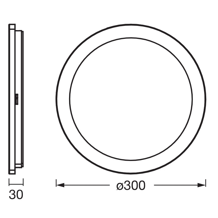 Osram - LED vannas istabas griestu gaismeklis ORBIS DISC LED/22W/230V 3000/4000K Ø 30 cm IP44 brūns