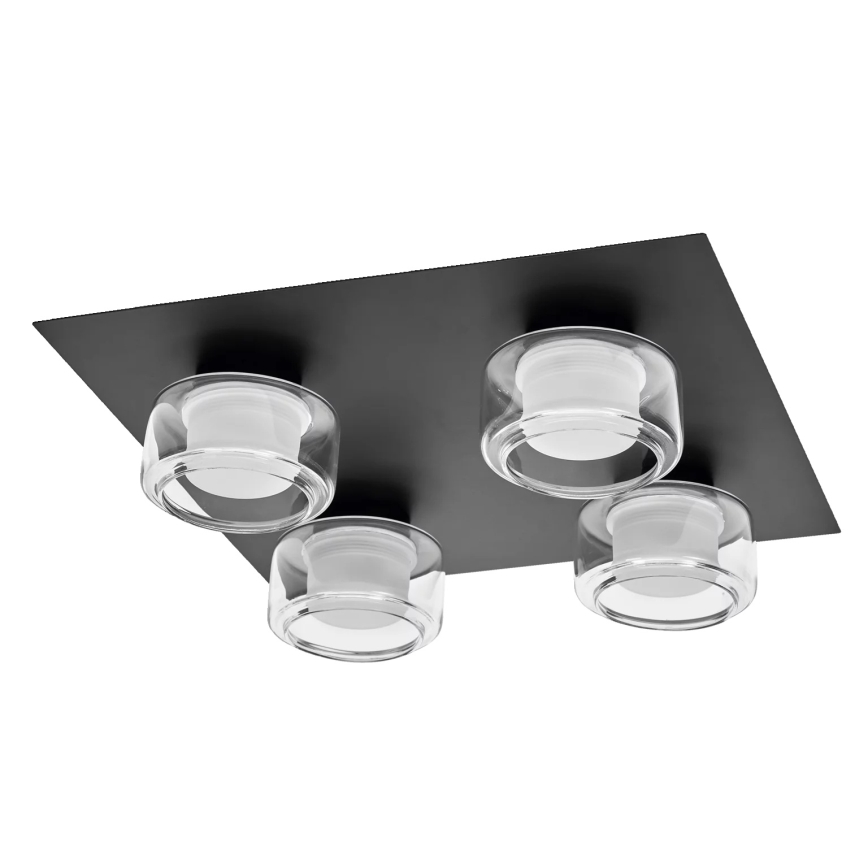 Osram - LED vannas istabas griestu gaismeklis ORBIS FLAME 4xLED/5,5W/230V 3000/4000K IP44 melna