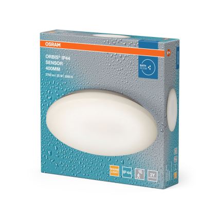Osram - LED griestu gaismeklis vannas istabai ar kustības un krēslas sensoru ORBIS LED/25W/230V IP44