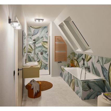 Osram - LED vannas istabas sienas gaismeklis ORBIS FLAME 2xLED/5,5W/230V 3000/4000K IP44 melns