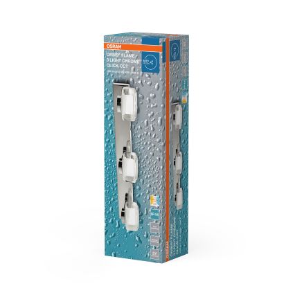 Osram - LED vannas istabas sienas gaismeklis ORBIS FLAME 3xLED/5,5W/230V 3000/4000K IP44 spīdīgs hroms