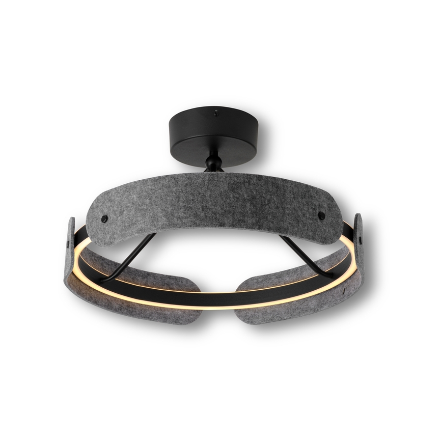 Osram - LED virsmas griestu lampa DECOR CURVE LED/33W/230V diametrs 43 cm antracīts