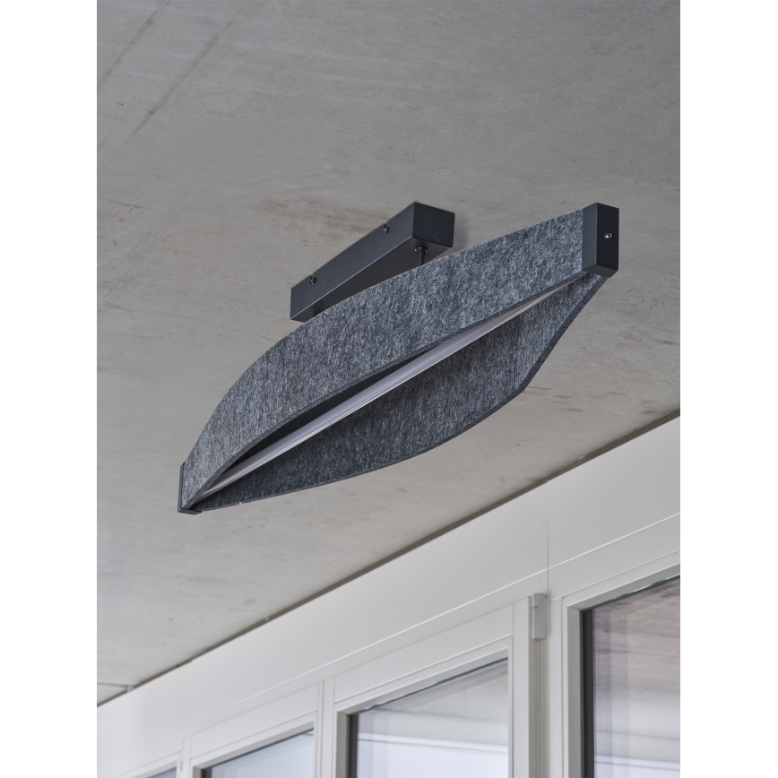 Osram - LED virsmontējamā griestu lampa DECOR FLAT LED/23W/230V pelēka