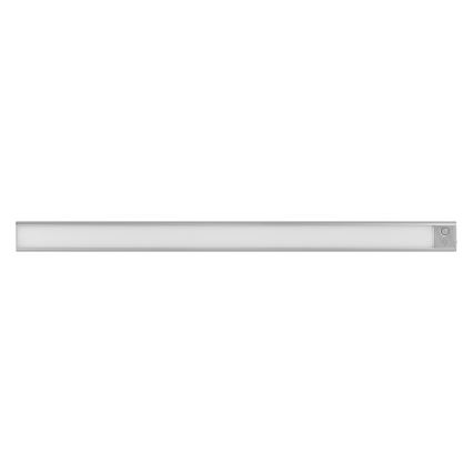 Osram - LED gaismeklis zem skapja ar kustības un krēslas sensoru LINEAR LED/4W/3,7V 1500 mAh 3000/4000/6500K 60 cm pelēks