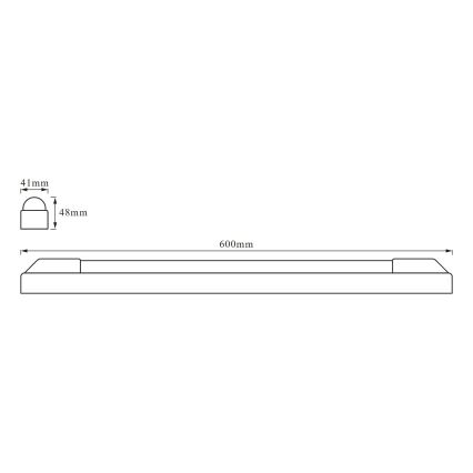 Osram - LED zem skapja gaismeklis POWER BATTEN LED/12W/230V 4000K 60 cm balts