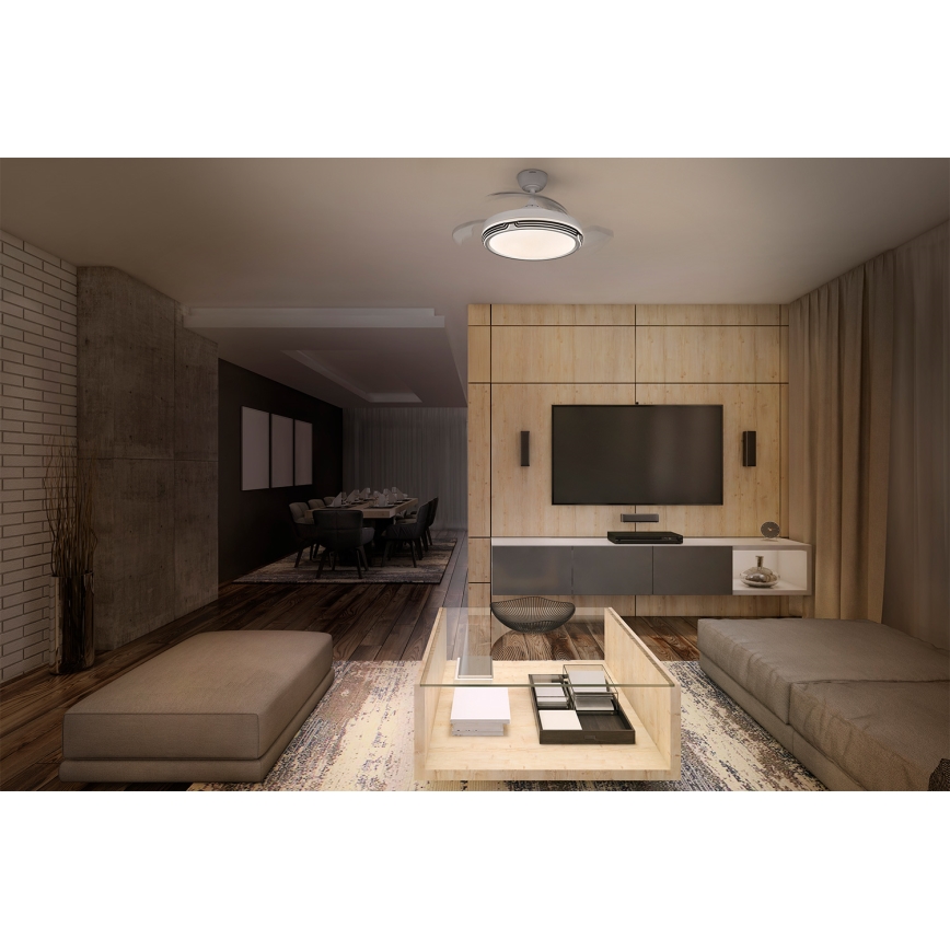 Osram - LED dimmējama griestu lampa ar ventilatoru LEVECHE LED/36W/230V 3000/4000/6500K + tālvadības pults