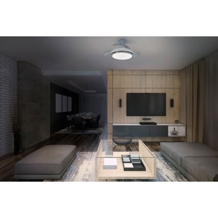 Osram - LED dimmējama griestu lampa ar ventilatoru LEVECHE LED/36W/230V 3000/4000/6500K + tālvadības pults