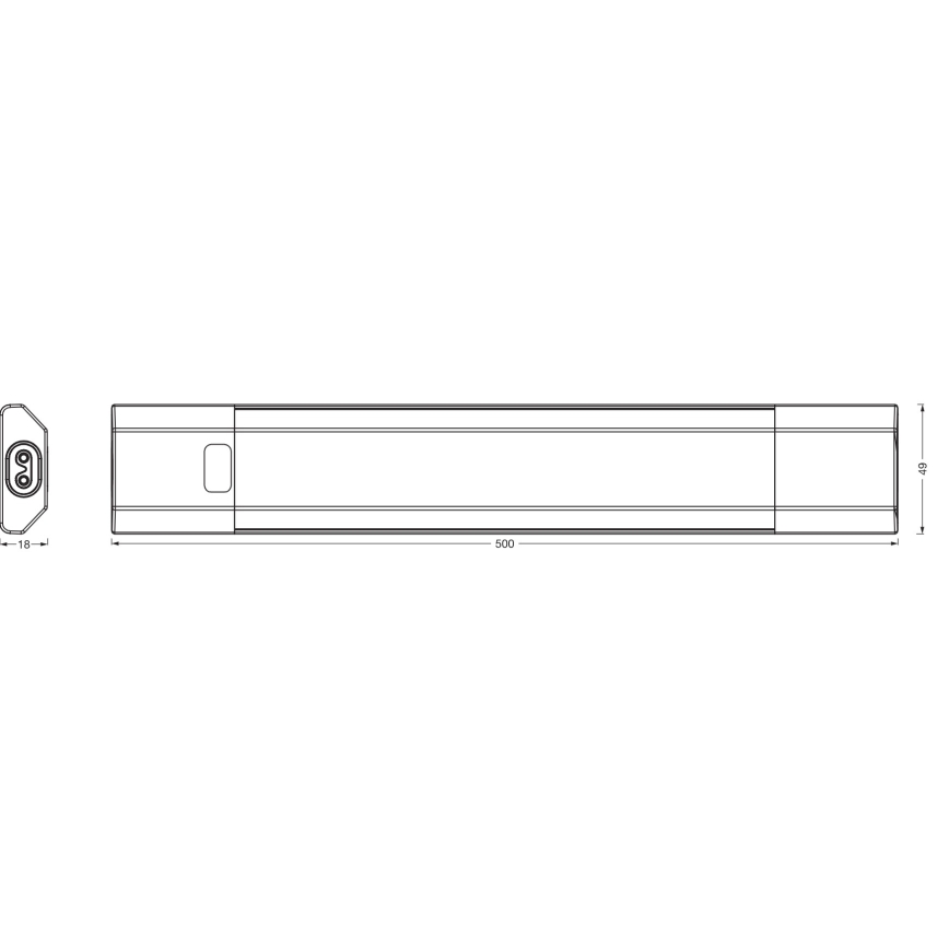 Osram - LED RGBW regulējams zem skapja gaismeklis LINEAR EDGE LED/8W/230V 50 cm balts + tālvadības pults