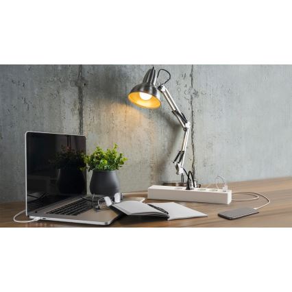 Osram - Pagarinājuma kabelis SMART+ 4Z tips F + 2xUSB-A + 2xUSB-C Wi-Fi