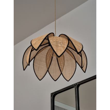 Osram - Pakaramā lampa uz kabeļa DECOR RATTAN 1xE27/15W/230V Ø 48 cm bēša/melna