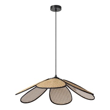 Osram - Pakaramā lustra ar vadu DECOR RATTAN 1xE27/15W/230V Ø 69 cm bēša/melna