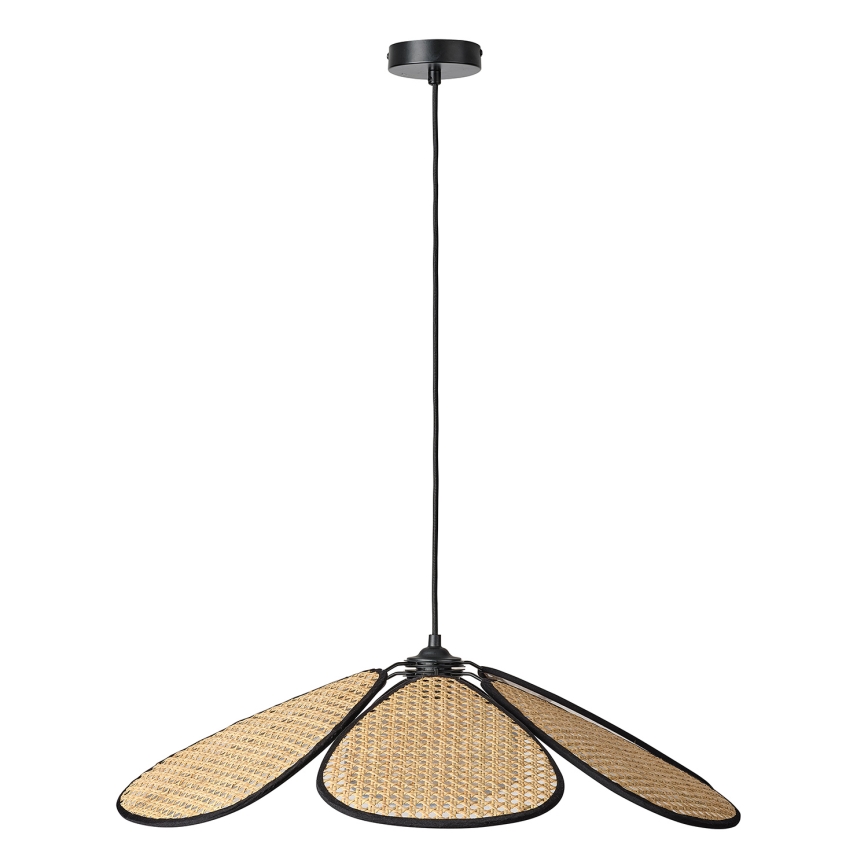 Osram - Pakaramā lustra ar vadu DECOR RATTAN 1xE27/15W/230V Ø 69 cm bēša/melna