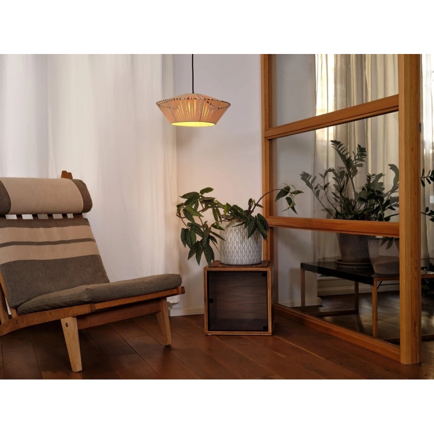 Osram - Pakaramais gaismeklis DECOR STRIPES ar vadu 1xE27/10W/230V Ø 40,5 cm, bēšs