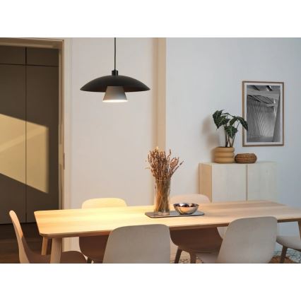 Osram - Pakaramais gaismeklis uz vada DECOR FLYING MUSHROOM 1xE27/25W/230V Ø 50 cm melns