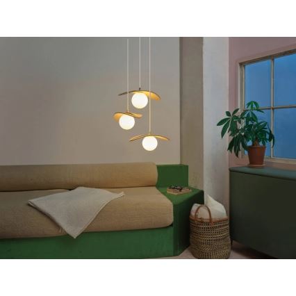 Osram - Pakaramais lustrs ar vadu DECOR PEARL 3xG9/5W/230V bēšs