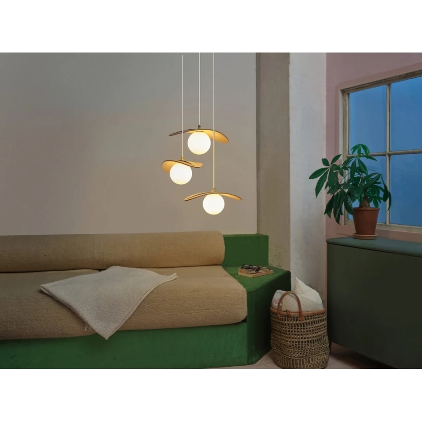 Osram - Pakaramais lustrs ar vadu DECOR PEARL 3xG9/5W/230V bēšs