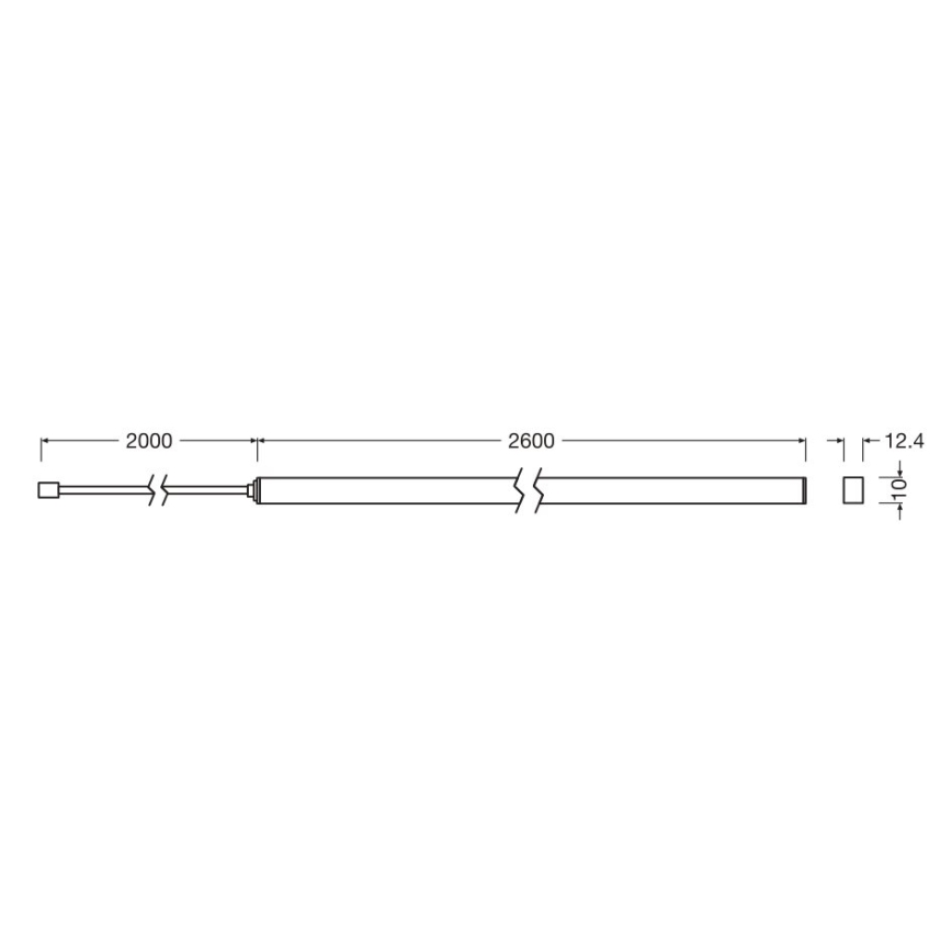 Osram - Paplašināšanas komplekts dimējamai LED lentei FLEX ACOUSTIC 2,6m LED/24W/24V