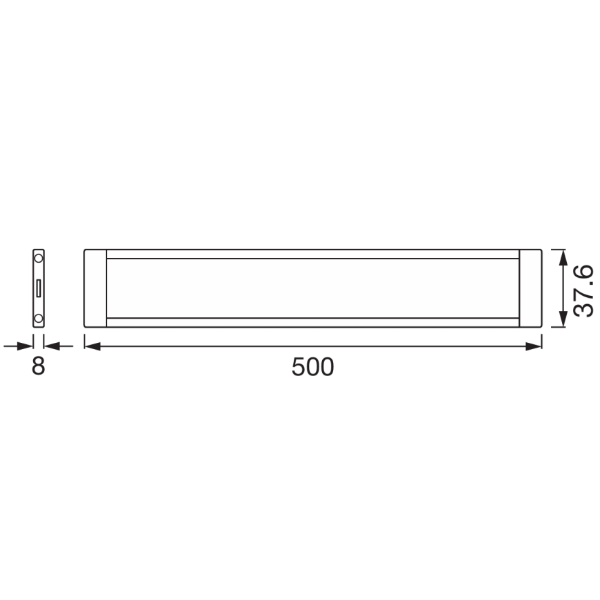 Osram - paplašinājuma komplekts: dimējams LED apakšskapja gaismeklis LED/8W/24/230V 2700-6500K Wi-Fi, balts