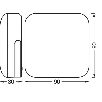 Osram - pārnēsājams LED saules gaismeklis NIGHTLUX LED/2W/5V IP54, pelēks