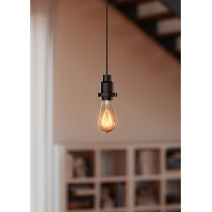 Osram - PENDULUM barošanas kabelis 1xE27/40W/230V melns