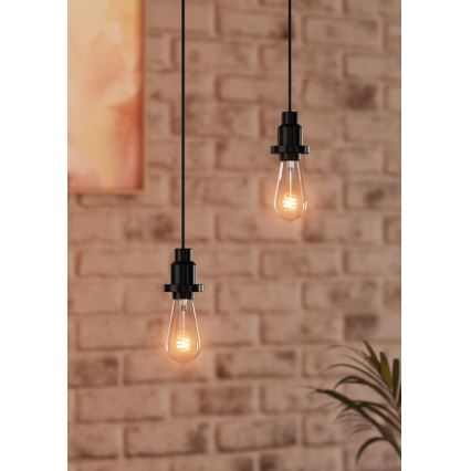 Osram - PENDULUM barošanas kabelis 1xE27/40W/230V melns