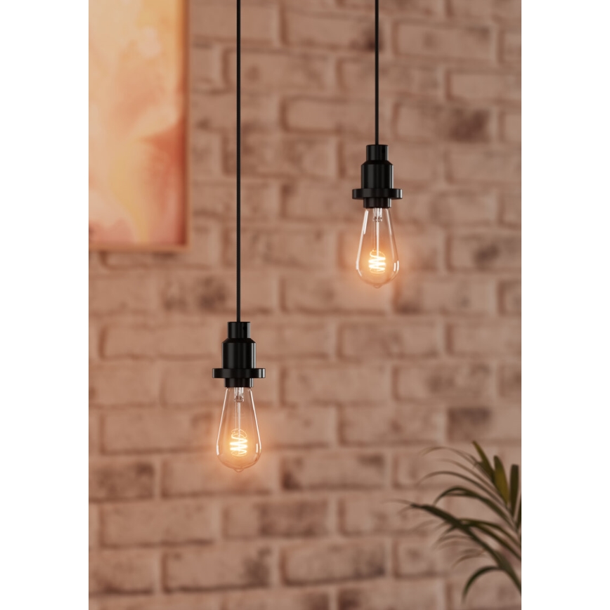 Osram - PENDULUM barošanas kabelis 1xE27/40W/230V melns