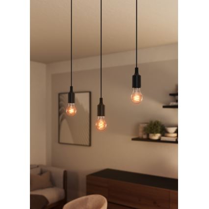 Osram - PENDULUM BELL strāvas kabelis 1xE27/15W/230V melns