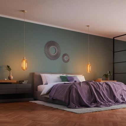 Osram - PENDULUM NEEDLE strāvas kabelis 1xE27/15W/230V bēšs