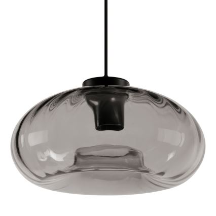 Osram - Piekaramā lampa uz troses DECOR SMOKE 1xE27/12W/230V Ø 28 cm melna/dūmota pelēka