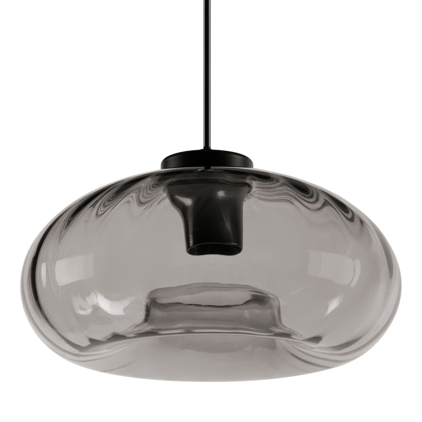 Osram - Piekaramā lampa uz troses DECOR SMOKE 1xE27/12W/230V Ø 28 cm melna/dūmota pelēka