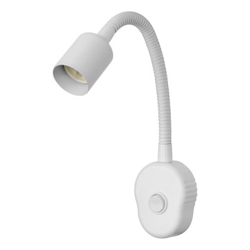 Osram - Pielāgojama sienas lampa PLUG TUBE FLEX 1xGU10/5W/230V balta