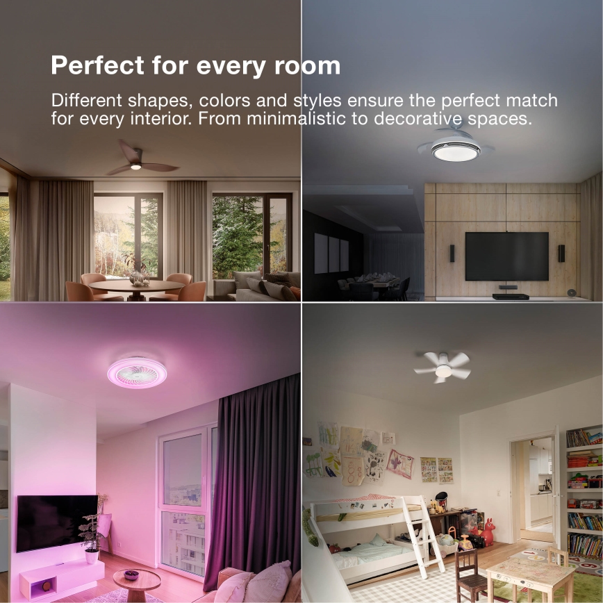 Osram - LED griestu lampa ar regulējamu spilgtumu un ventilatoru PONIENTE LED/36W/230V 3000/4000/6500K + tālvadība