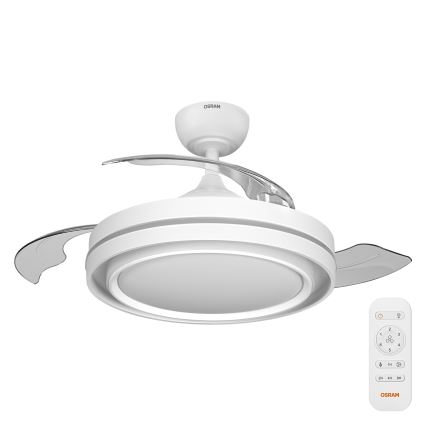 Osram - LED griestu lampa ar regulējamu spilgtumu un ventilatoru PONIENTE LED/36W/230V 3000/4000/6500K + tālvadība