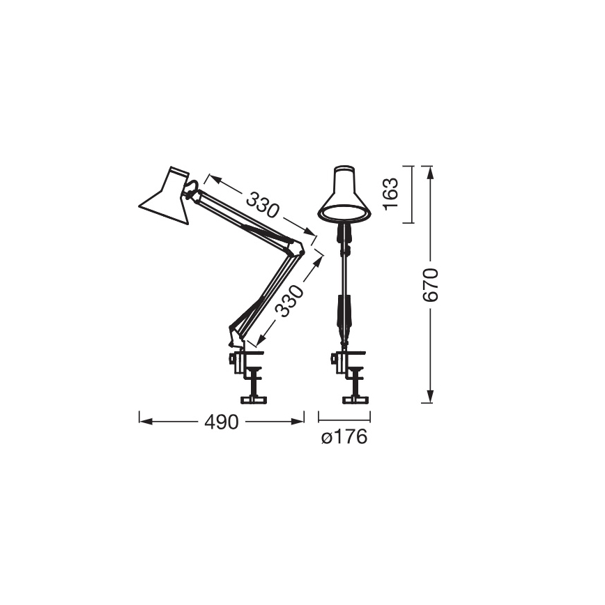 Osram - regulējama LED galda lampa ar skavu OFFICE LINE LED/9W/230V 3000K balta
